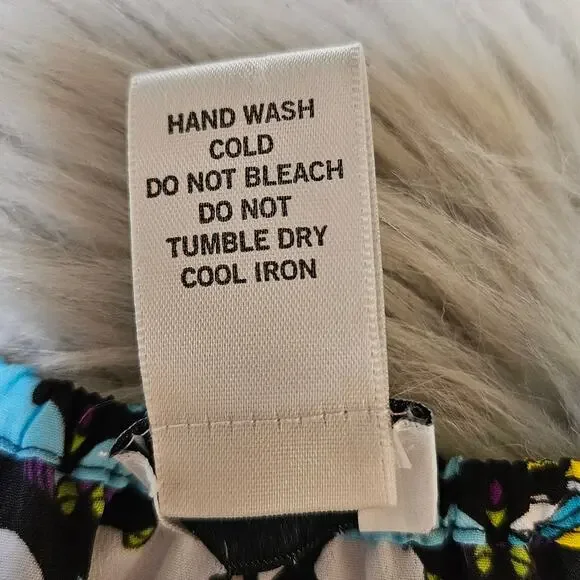 Cache Mini Blouson Dress Small Blue Purple Patchwork Boho Y2K Eclectic Artsy - Picture 9 of 11